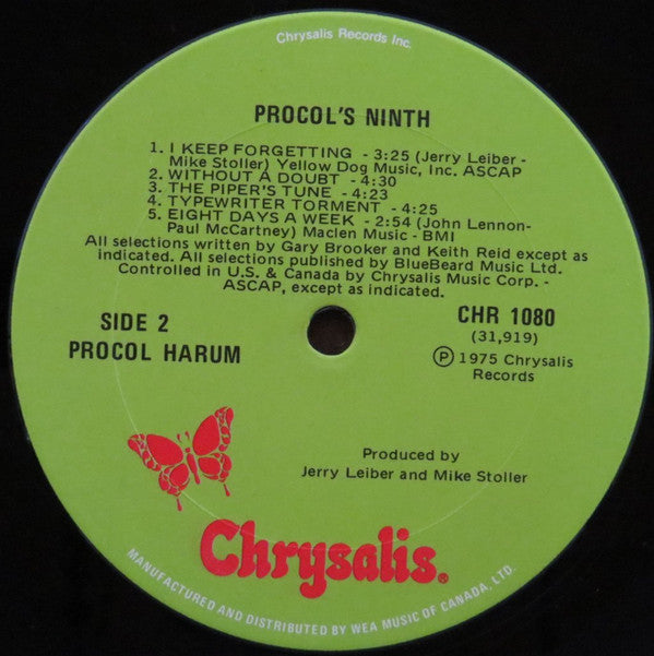 Procol Harum : Procol's Ninth (LP, Album)