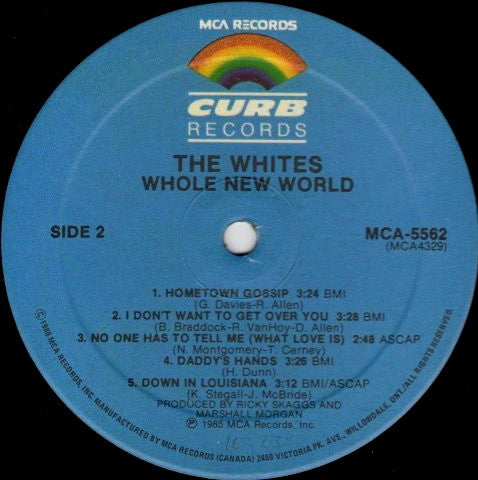 The Whites : Whole New World (LP, Album)