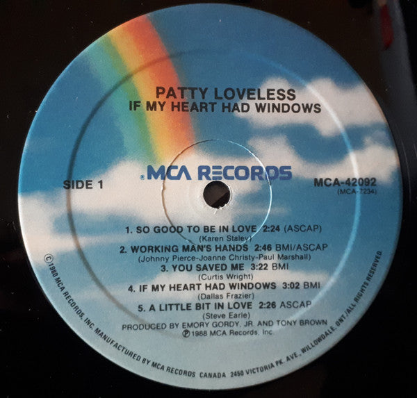 Patty Loveless : If My Heart Had Windows (LP, Album)