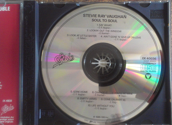Stevie Ray Vaughan And Double Trouble* : Soul To Soul (CD, Album)