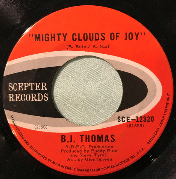 B.J. Thomas : Mighty Clouds Of Joy (7", Single)