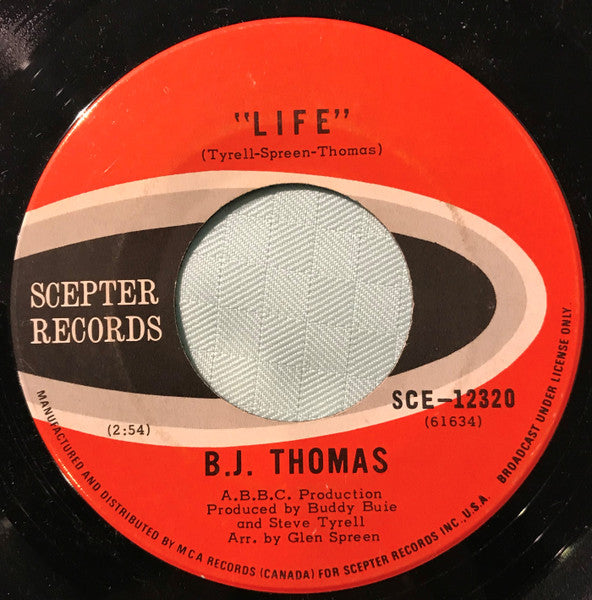 B.J. Thomas : Mighty Clouds Of Joy (7", Single)