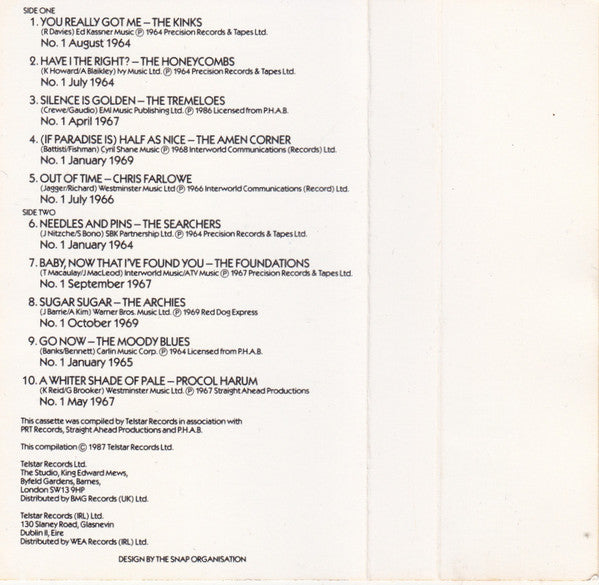 Various : The Sixties - Greatest Hits - Ten No.1 Hits (Cass, Comp)