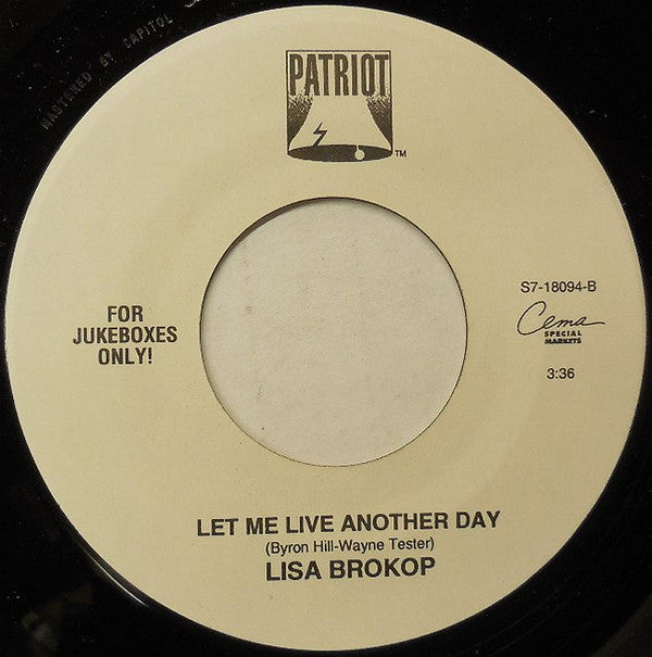 Lisa Brokop : Give Me A Ring Sometime (7", Single, Jukebox)
