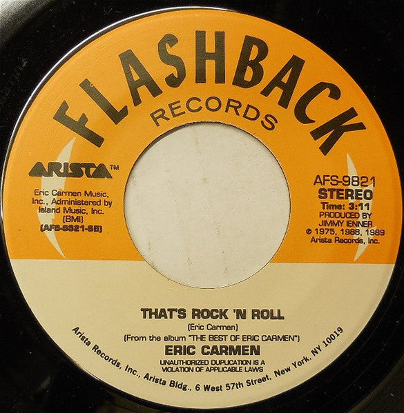 Eric Carmen : Make Me Lose Control / That's Rock 'N Roll (7", Single, RE)