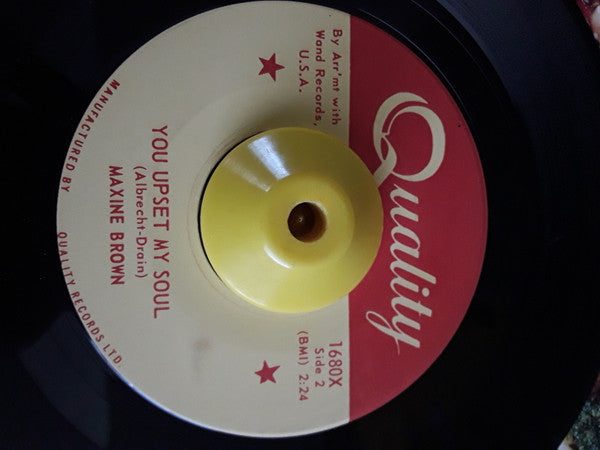 Maxine Brown : Oh No Not My Baby (7", Mono)