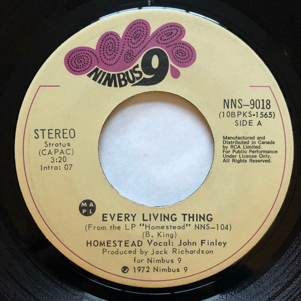 Homestead : Every Living Thing (7", Single)
