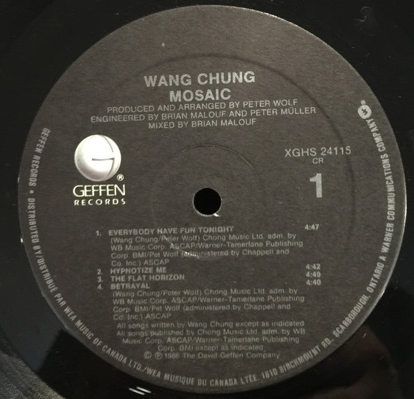 Wang Chung : Mosaic (LP, Album)
