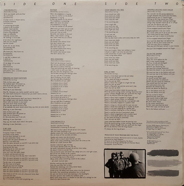 The Police : Synchronicity (LP, Album, Pur)