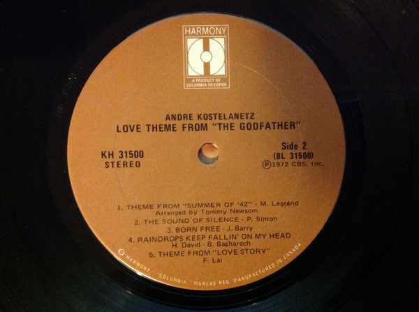André Kostelanetz : Love Theme From "The Godfather" (LP, Album)