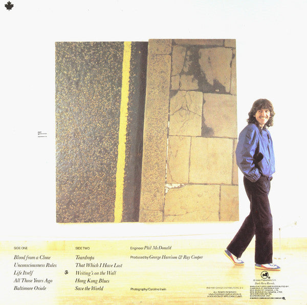 George Harrison : Somewhere In England (LP, Album, Don)