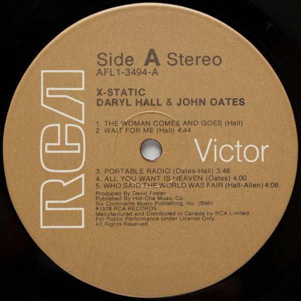 Daryl Hall & John Oates : X-Static (LP, Album)