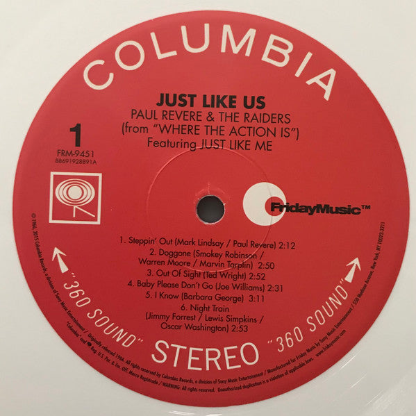 Paul Revere & The Raiders : Just Like Us (LP, Album, Ltd, RE, RM, Whi)