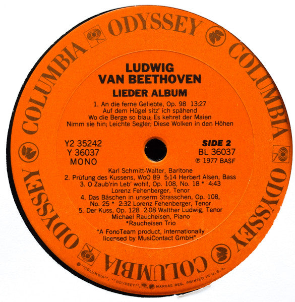 Peter Anders (2), Kurt Böhme, Hans Hotter, Walther Ludwig, Maria Müller, Karl Schmitt-Walter : Beethoven Lieder Album (2xLP, Comp)