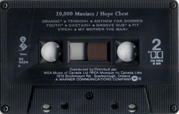 10,000 Maniacs : Hope Chest (The Fredonia Recordings 1982 - 1983) (Cass, Comp, Dol)