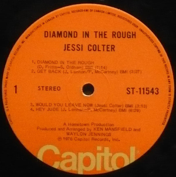 Jessi Colter : Diamond In The Rough (LP, Album)