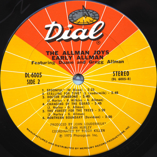 Allman Joys* : Early Allman (Featuring Duane And Gregg Allman) (LP, Album, Pit)