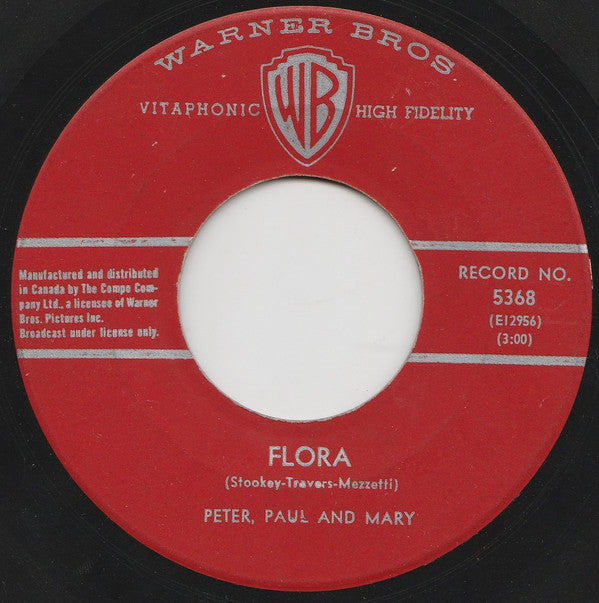 Peter, Paul & Mary : Blowin' In The Wind (7", Single)