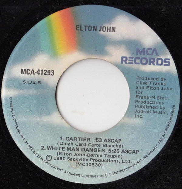 Elton John : (Sartorial Eloquence) Don't Ya Wanna Play This Game No More (7", Single)