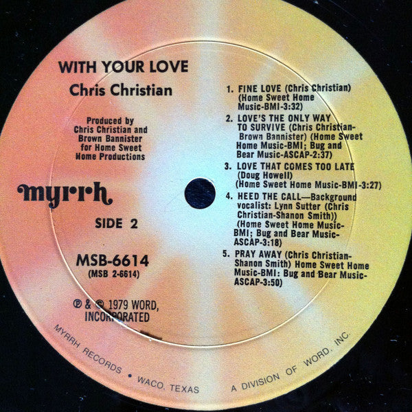 Chris Christian : With Your Love (LP, Album)