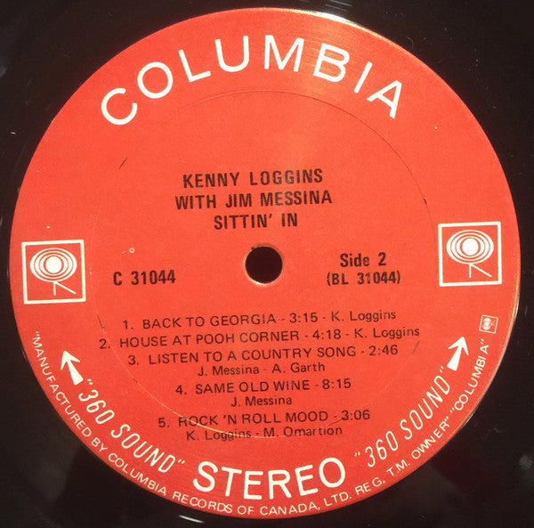 Kenny Loggins With Jim Messina* : Sittin' In (LP, Album)