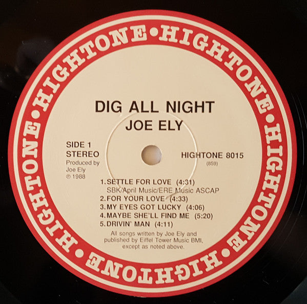 Joe Ely : Dig All Night (LP, Album)