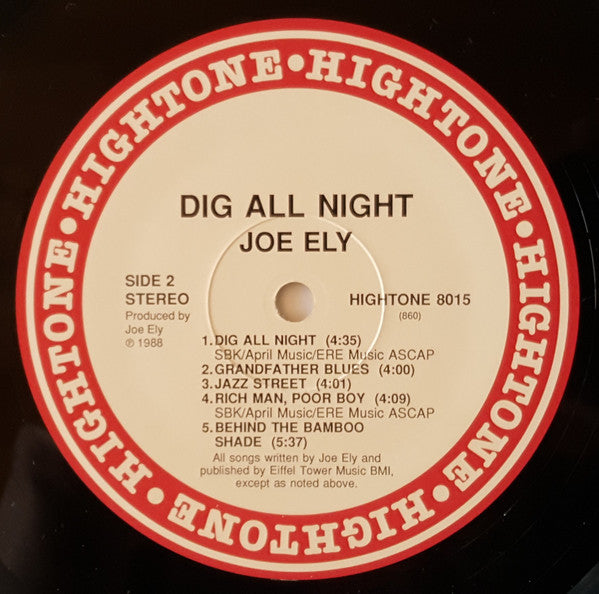 Joe Ely : Dig All Night (LP, Album)