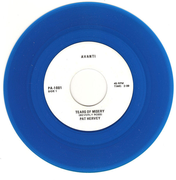 Pat Hervey : Tears Of Misery / Walking In Bonnie's Footsteps (7", Single, RE, Blu)