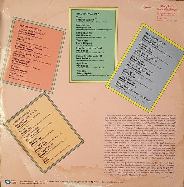 Various : Teen Idols (2xLP, Comp, Pit)
