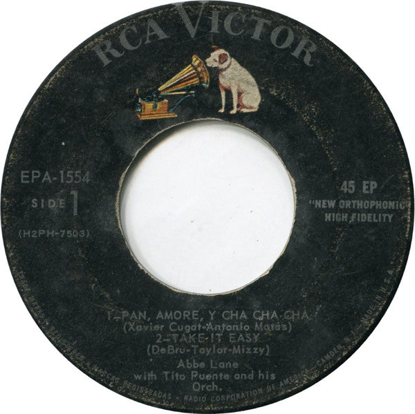 Abbe Lane With Tito Puente And His Orchestra : Be Mine Tonight (7", EP, Mono)