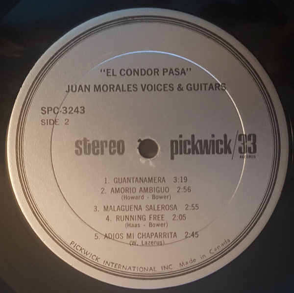 The Juan Morales Voices & Guitars : El Condor Pasa (LP)