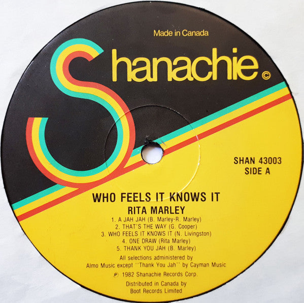 Rita Marley : Who Feels It Knows It (LP, Album)