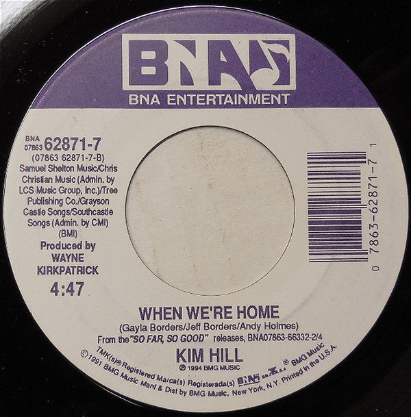 Kim Hill (2) : Wise Beyond Her Tears (7", Single)