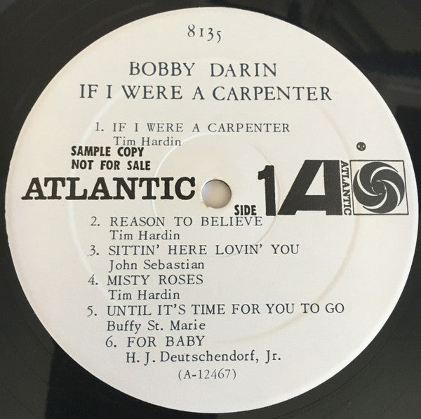 Bobby Darin : If I Were A Carpenter (LP, Mono, Promo)