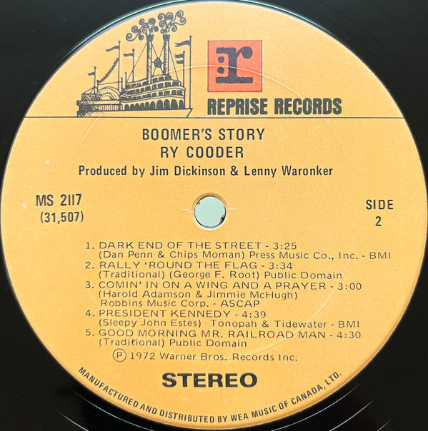Ry Cooder : Boomer's Story (LP, Album)