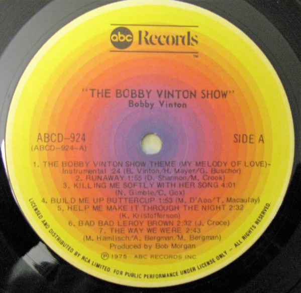 Bobby Vinton : The Bobby Vinton Show (LP)