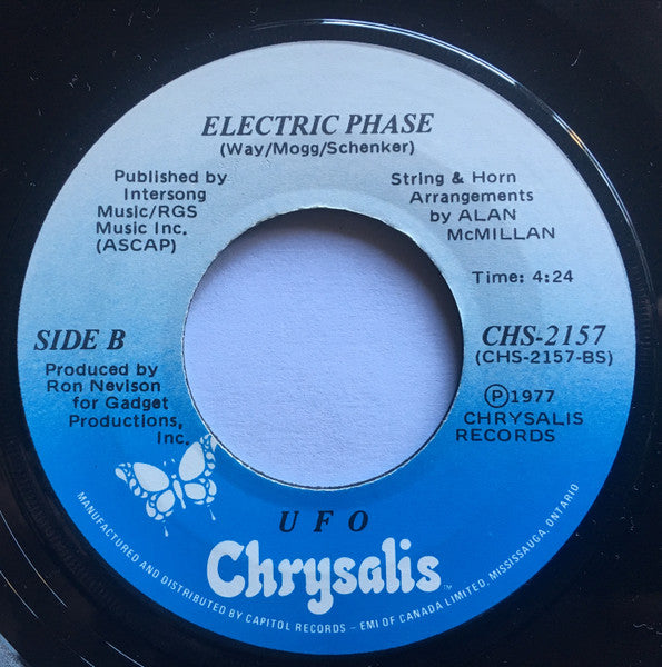 UFO (5) : Too Hot To Handle (7", Single)