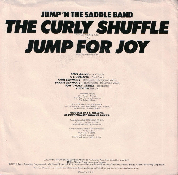Jump 'N The Saddle : The Curly Shuffle (7", Single, SP )