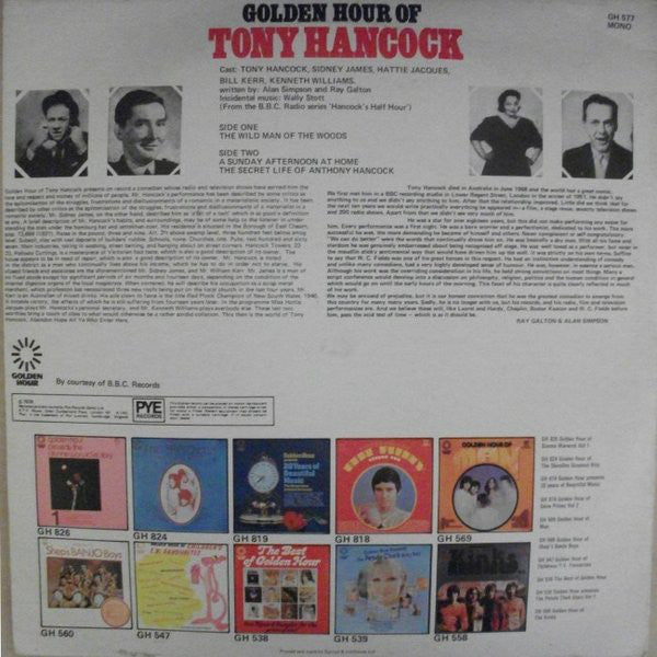 Tony Hancock : Golden Hour Of Tony Hancock (LP, Album, Mono)