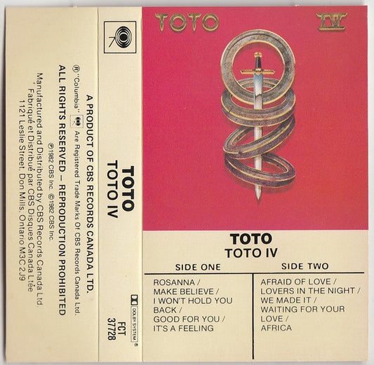 Toto : Toto IV (Cass, Album, Dol)