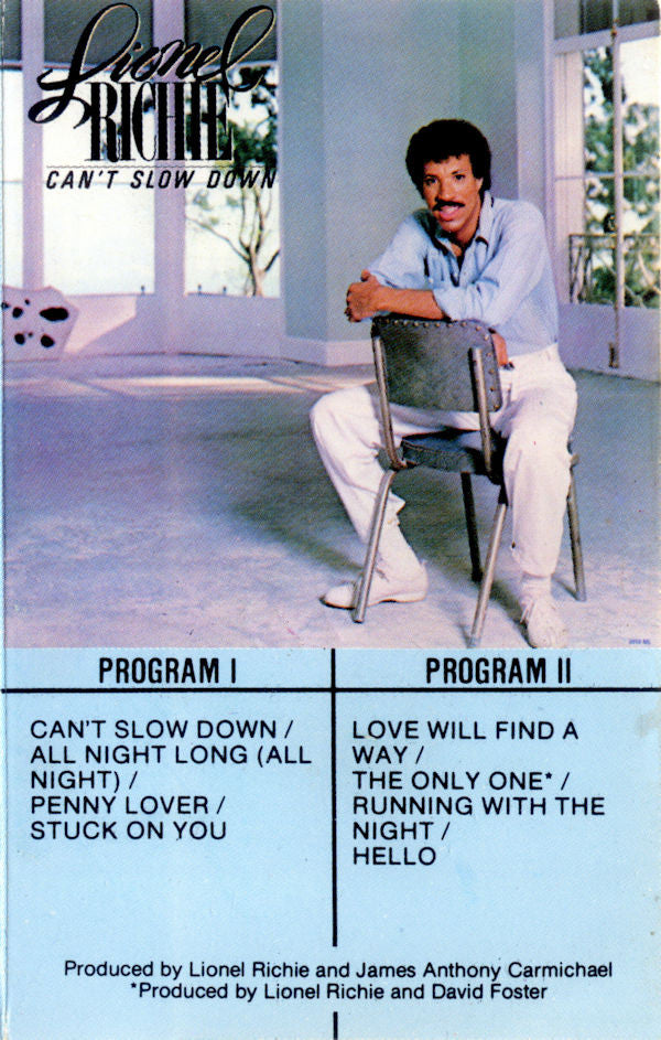 Lionel Richie : Can't Slow Down (Cass, Album, Dol)
