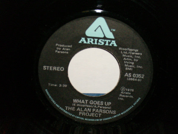 The Alan Parsons Project : What Goes Up / In The Lap Of The Gods (7", Single)