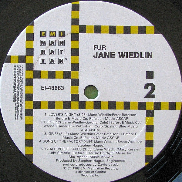 Jane Wiedlin : Fur (LP, Album)