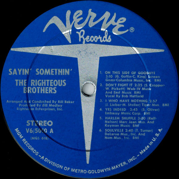 The Righteous Brothers : Sayin' Somethin' (LP, Album)