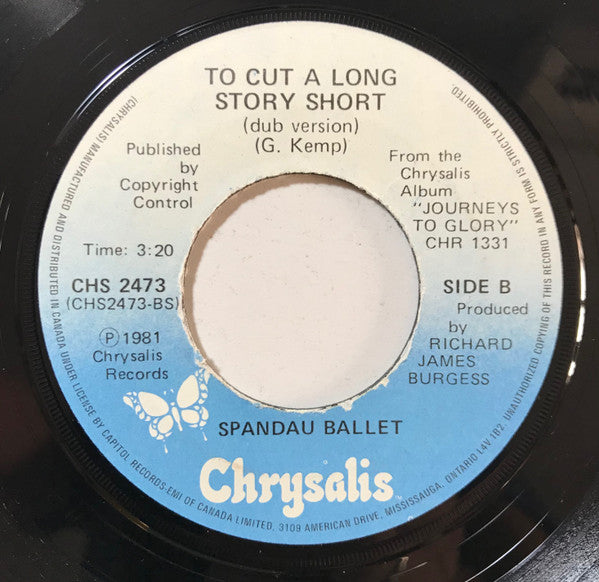Spandau Ballet : To Cut A Long Story Short (7")