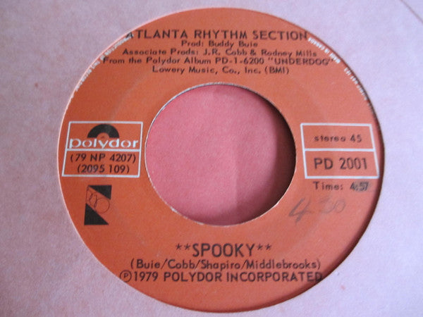 Atlanta Rhythm Section : Spooky (7")