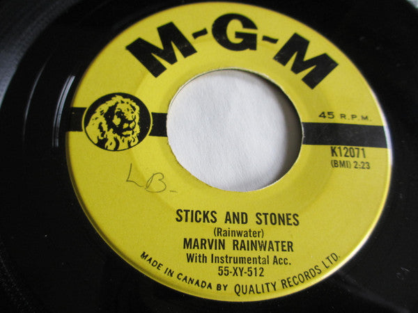 Marvin Rainwater : Sticks And Stones (7", Single)