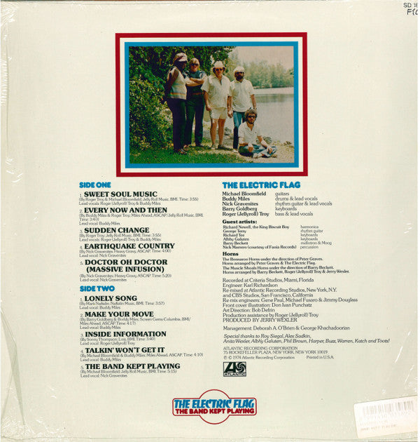 The Electric Flag : The Band Kept Playing (LP, Album, Ric)