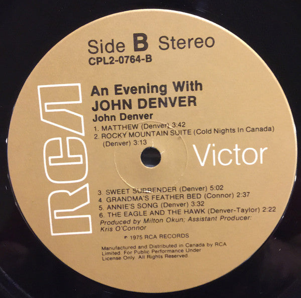 John Denver : An Evening With John Denver (2xLP, Album, RE, Gat)