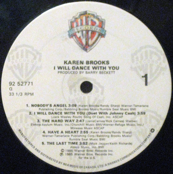 Karen Brooks : I Will Dance With You (LP, Album)